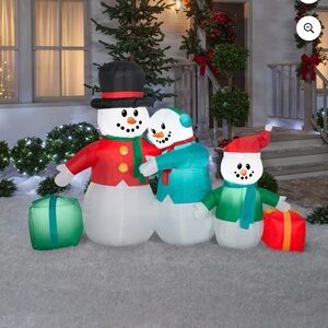 Morris Costumes Airblown Snowman Family Inflatable Scene